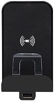 Беспроводное зарядное устройство + USB тип A Legrand Etika 2400мА антрацит картинка